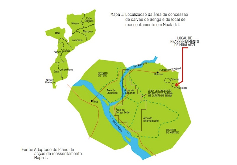 Mapa de Relatório da OXFAM 