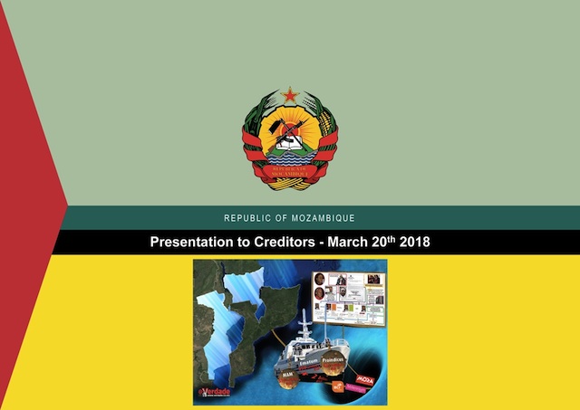 Apresentação do Governo ao credores das dívidas ilegais