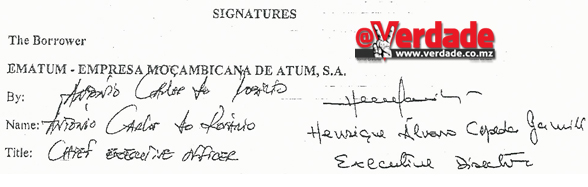 Contrato de Financiamento EMATUM