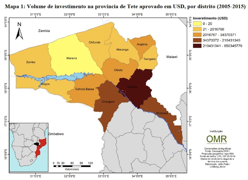 Mapa do Observatório do Meio Rural